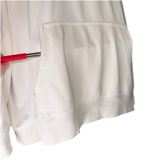 Nike Oregon Ducks Mens XXL White 1/4 Zip Mock Neck Pocket Reverse Weave Logo - Picture 5 of 9